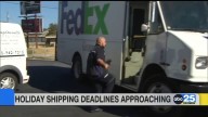 Holiday shipping deadlines approaching
