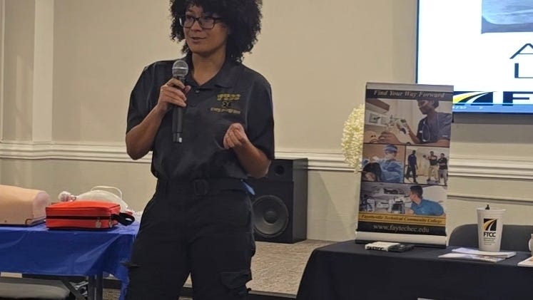 Fayetteville EMS student: 'You can't pick and choose.' Myron B. Pitts