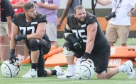 How Browns guard Joel Bitonio saw Wyatt Teller handle rotating at right guard and his view of the future
