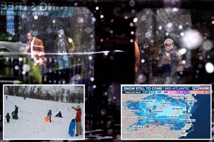 New winter storm stretching as far south as North Carolina, Virginia in latest hit to travel plans