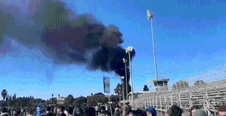 Los Angeles high school evacuated due to fire