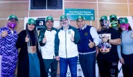 Buscan incentivar el deporte: Barbie Juárez y luchadores del CMLL inaguran Copa Fitness IMSS 2025