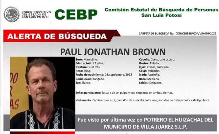 Cotejo de ADN que determinará si restos encontrados corresponden a Paul Jonatha Brown se realizarán en los Estados Unidos: FGE
