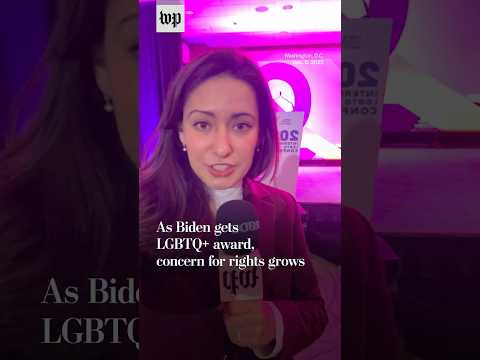 As Biden gets LGBTQ+ award, concern for rights grows