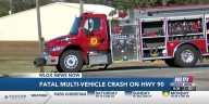 One dead in multi-vehicle crash on Highway 90