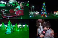 Se iluminó el Paseo Navideño en Plaza de las Colectividades