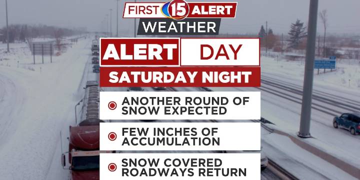 Snow and Freezing Drizzle Tonight, More Accumulation Saturday Night