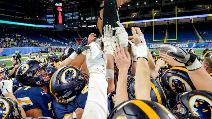 Watch DeWitt football reflect on state title