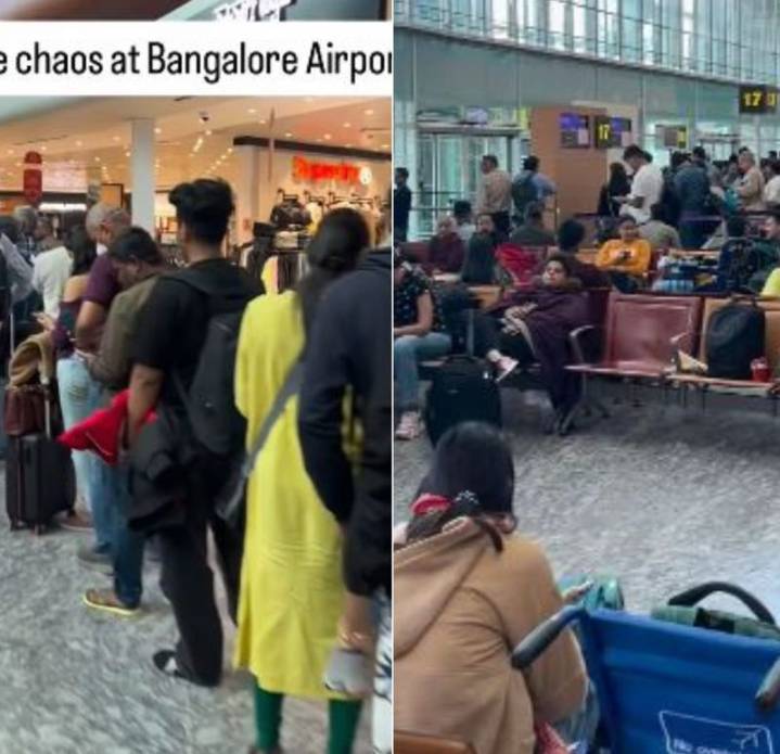 'Think twice before flying with IndiGo': Viral video shows never-ending queues at Bengaluru airport
