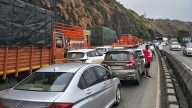 Traffic Chaos On Mumbai–Pune Expressway: Long Jam Near Bor Ghat Frustrates Commuters