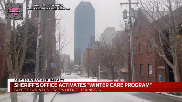 City of Lexington emergency winter weather plan is reactivated