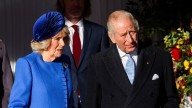 Royal blue! Queen Camilla matches with the Princess of Wales to kick