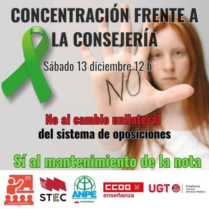 La Junta Docente traslada al día 13 la concentración contra los cambios del modelo de oposición