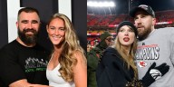 Kylie Kelce Reacts to Travis Kelce Saying He & Taylor Swift Never Argue | Jason Kelce, Kylie Kelce, Taylor Swift, Travis Kelce 