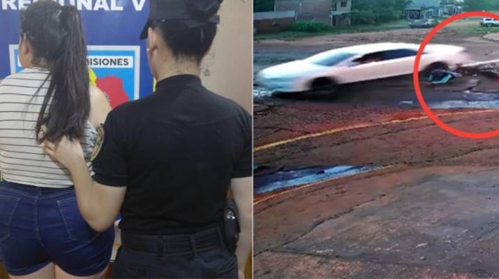 Una mujer atropelló a su pareja y escapó: la atraparon gracias a las cámaras de seguridad