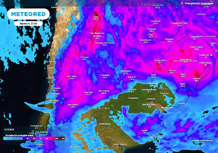 Tiempo en Argentina: tras el calor excesivo llegan tormentas fuertes durante el fin de semana largo