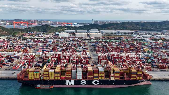 China's trade surplus hits $1 trillion despite U.S. tariffs : NPR