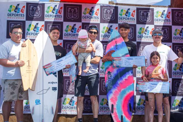 Curanipe se consolida como capital del surf: los locales Joaquín Reyes y María Weiss, brillan en un exitoso “Primavera Surf 2025”