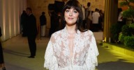 Dakota Johnson's Bold Lacy Chloe Gown Is Sheer Goodness