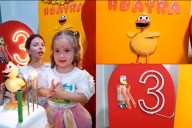 El Patito Sirirí fue la figura del cumpleaños una niña de 3 años: “siempre nos pide ir”, dijo su mamá