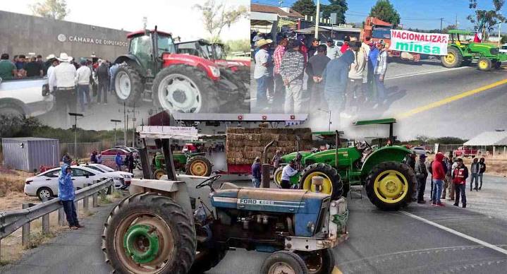 Agricultores retoman bloqueos carreteros en 7 estados por Ley de Aguas Nacionales