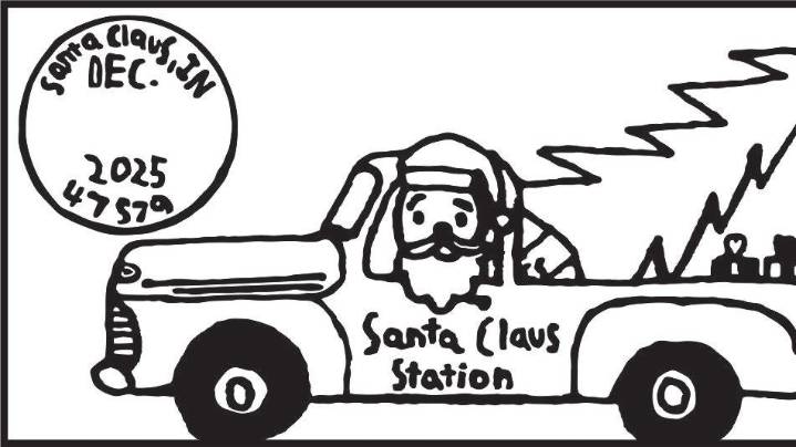 Here's how to get a special postmark from Santa Claus, Indiana