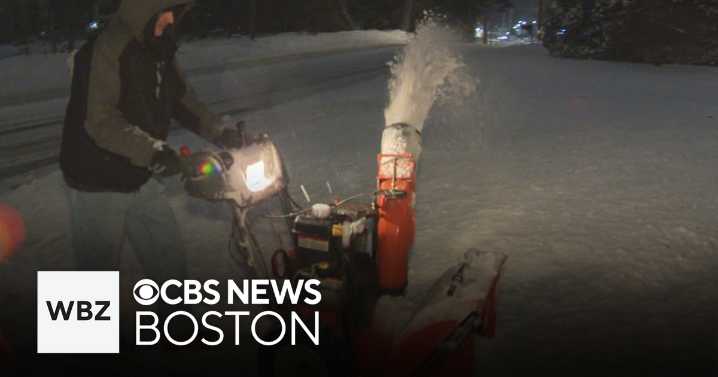 Massachusetts communities clean up from first winter storm