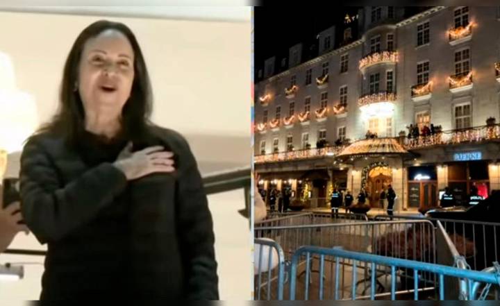 María Corina Machado reapareció en Oslo tras su difícil salida de Venezuela