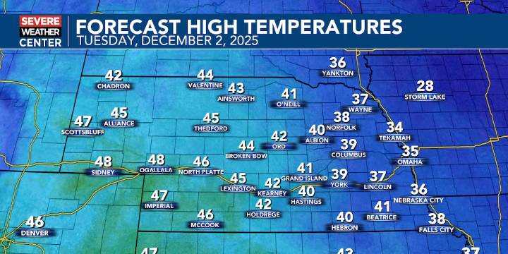 Tuesday Forecast: Cold morning gives way to warmer afternoon