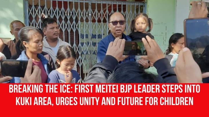 Breaking the Ice: First Meitei BJP Leader Steps into Kuki Area, Urges Unity and Future for Children