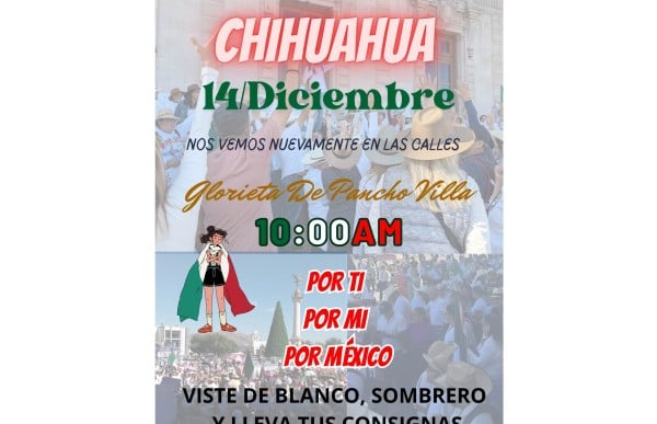 Convocan a marchar por crisis social en Chihuahua