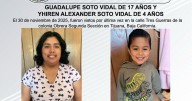 Se busca a Guadalupe Soto Vidal y Yhiren Alexander Soto Vidal