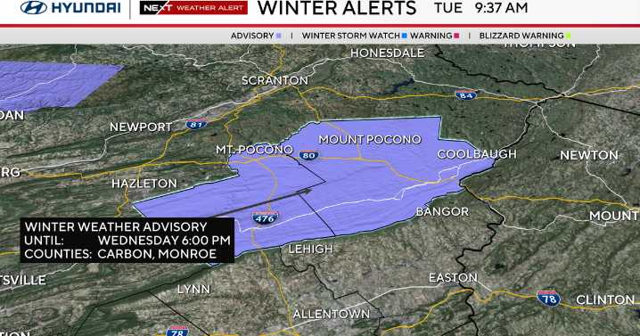 Tuesday in Philadelphia will be coldest since February, tracking rain, snow. Here's the weather forecast.