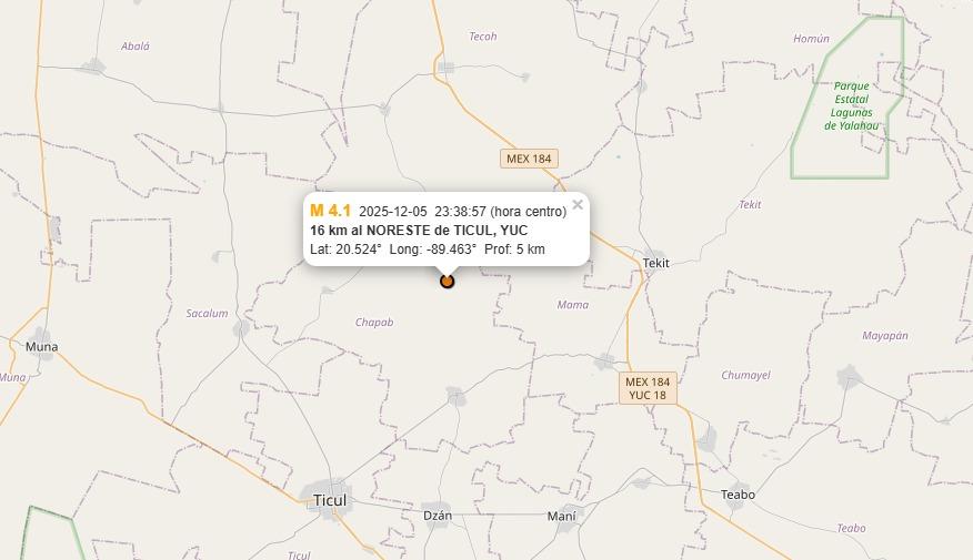 En menos de 24 horas, Yucatán registra tres sismos y aumenta la alarma entre la población