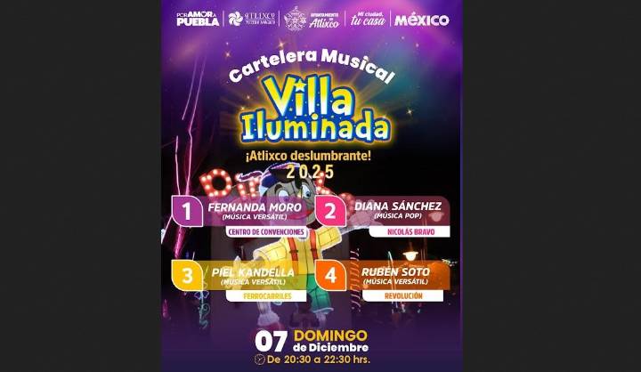 Atlixco sorprende: la Villa Iluminada regresa más mágica que nunca