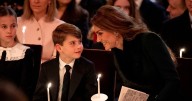 Prince Louis steals the show in adorable moment with his mum at carol concert