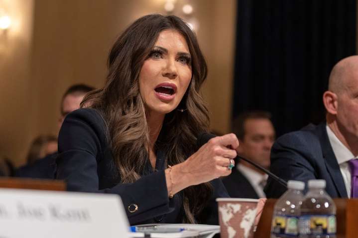 Noem claims DHS has "not deported veterans" as deported Purple Heart recipient watches