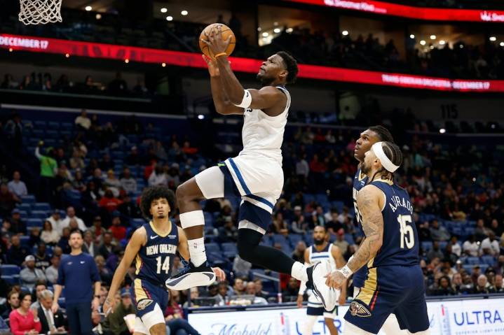 Anthony Edwards’ late layup forces OT, as Timberwolves edge Pelicans 149