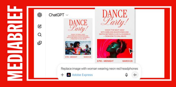 Adobe brings Photoshop, Express and Acrobat to ChatGPT for 800 million weekly users