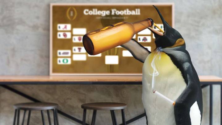 NCAA Confirms College Football Playoff Selections Made By Alcoholic Penguin