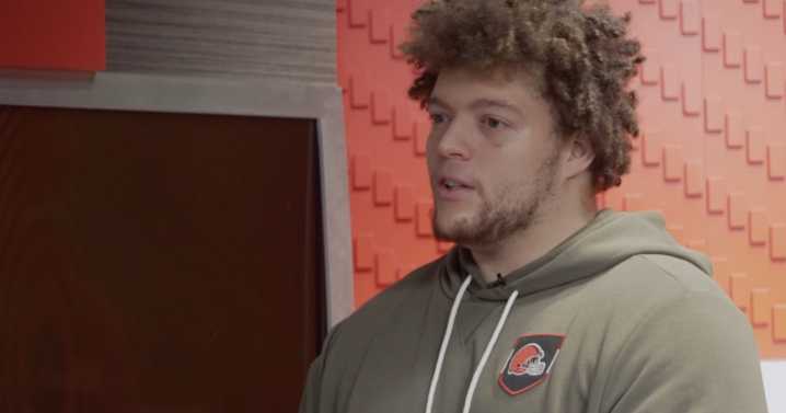 Next Man Up: Browns G Teven Jenkins enjoys cooking out on the grill and practicing his bird call