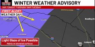 First Alert Weather Day: Freezing rain, sleet possible northwest of Richmond