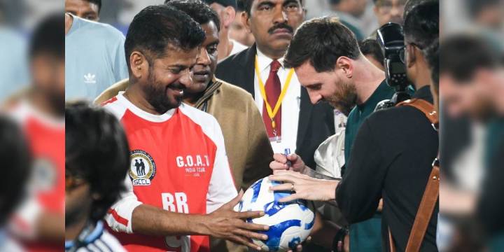 Messi mania grips Hyderabad, GOAT Tour dazzles Uppal Stadium