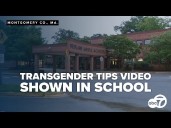 Video showing how to bind breasts to appear more non-binary shown in middle school class