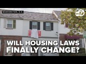 Community members help clear out 'squatted' home and demand housing law changes