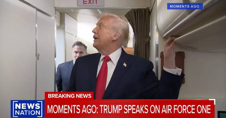 Trump Hit With Bathroom Door Aboard Air Force One: ‘Come on Out’