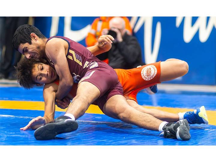 PHOTOS: Four-school wrestling meet at H.B. Beal