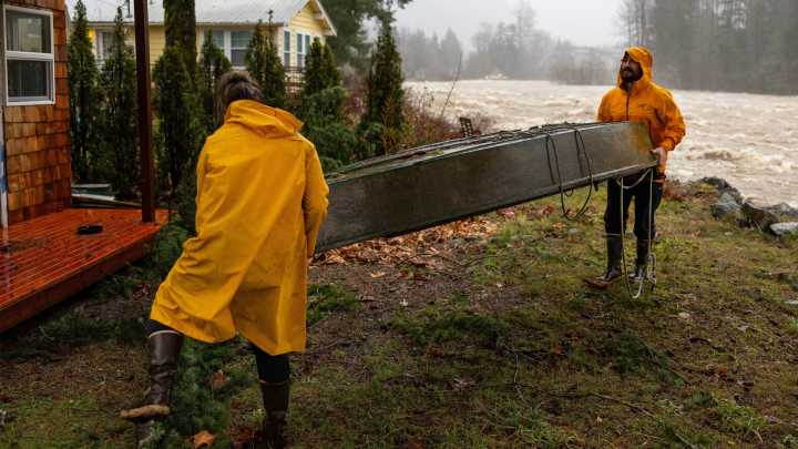 Tens of thousands in Washington state could face evacuations as rain continues to pound the region