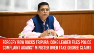 Forgery Row Rocks Tripura: Cong Leader Files Police Complaint Against Minister Over Fake Degree Claims