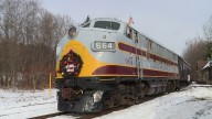 Santa stops by in Carbondale on the Santa Train, traveling through Lackawanna County